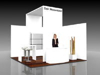 Messestand Aircraft Interiors Hamburg