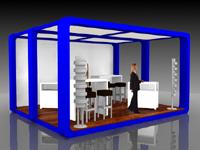 Messestand Beautyworld Frankfurt