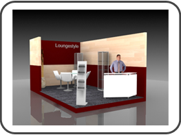 Lounge Messestand Buchmesse Frankfurt