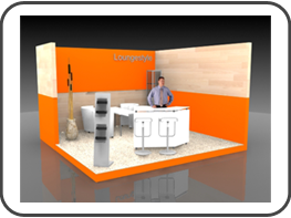 Lounge Messestand Domotex Hannover
