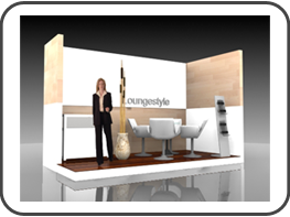 Lounge Messestand IAA Frankfurt