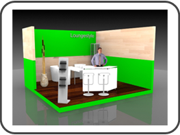 Lounge Messestand Ligna Hannover