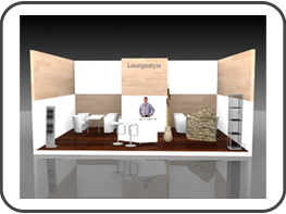 Lounge Messestand Logimat Stuttgart