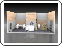 Lounge Messestand Medtec Stuttgart