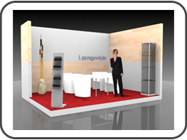 Lounge Messestand Viscom Düsseldorf